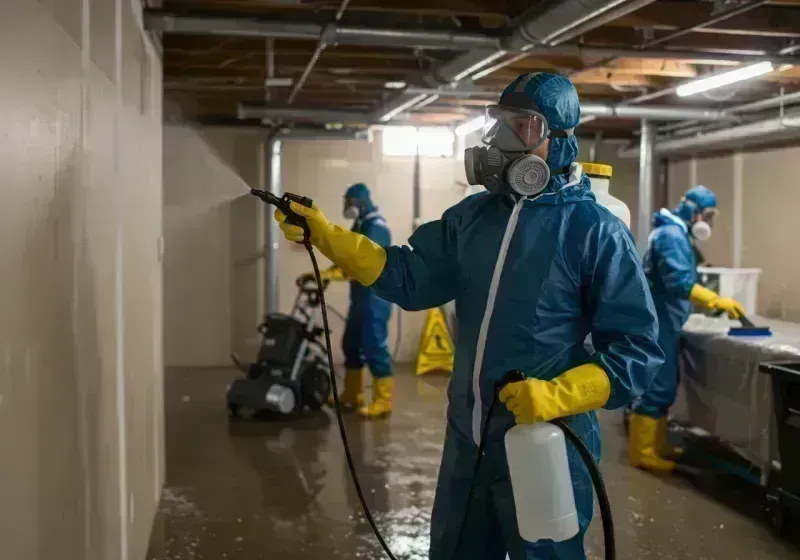 Basement Sanitization and Antimicrobial Treatment process in Lincolnwood, IL